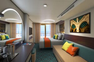 Carnival-cruise-line-Mardi-Gras-schip-cruiseschip-categorie HE-HG-Havana-Cabana-balkonhut
