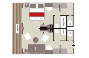 Ponant-le-boreal-schip-cruiseschip-categorie PS-prestige suite-diagram