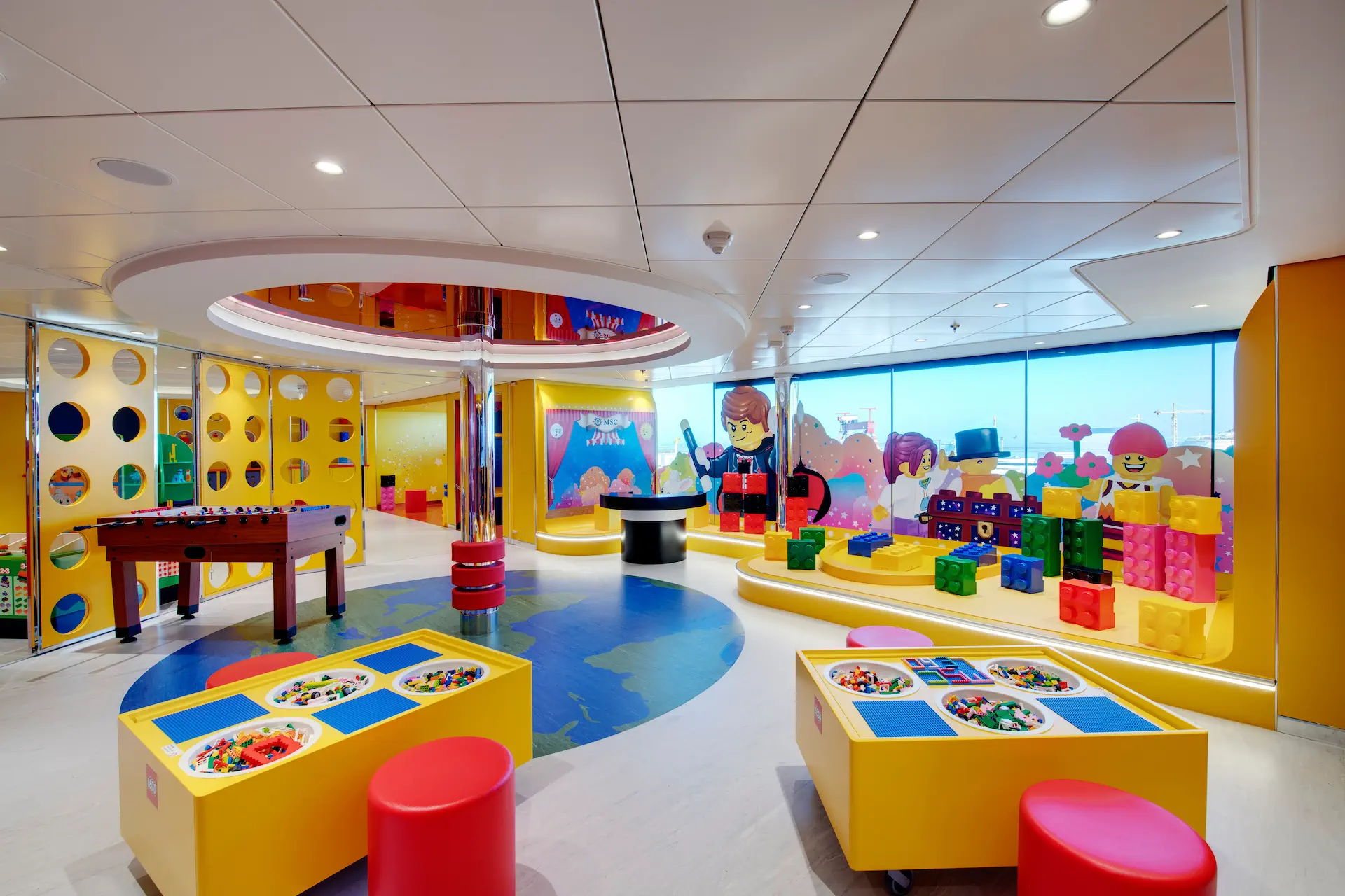LEGO®-speelruimte in de kinderclub aan boord van MSC Bellissima.