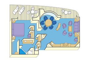 Princess-cruises-sapphire-princess-schip-cruiseschip-categorie S1-grand suite met balkon-diagram