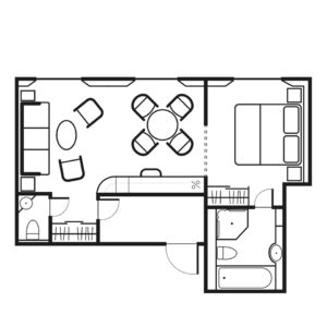 Seadream-Seadream-1-Seadream-2-schip-cruiseschip-categorie AS- Admiral-Suite-diagram