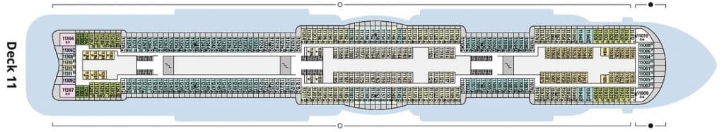 Cruiseschip-AIDA cruises-AIDAcosma-Cruiseschip-Dekkenplan-Deck11