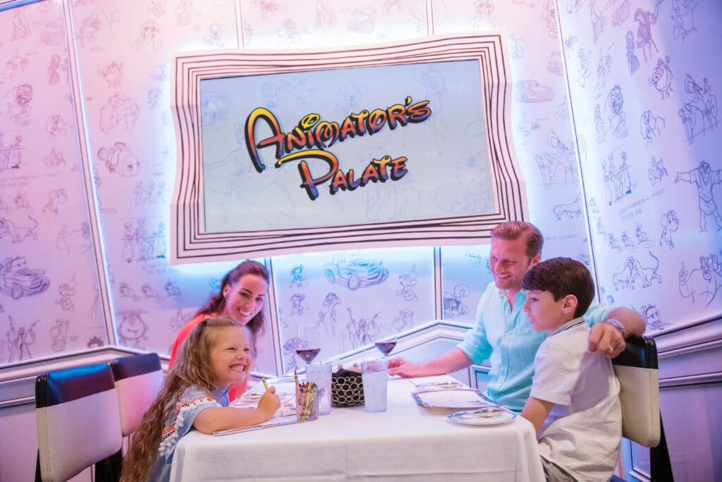 Cruiseschip-Disney Magic-Disney Cruise Line-Restaurant Animator's Palate