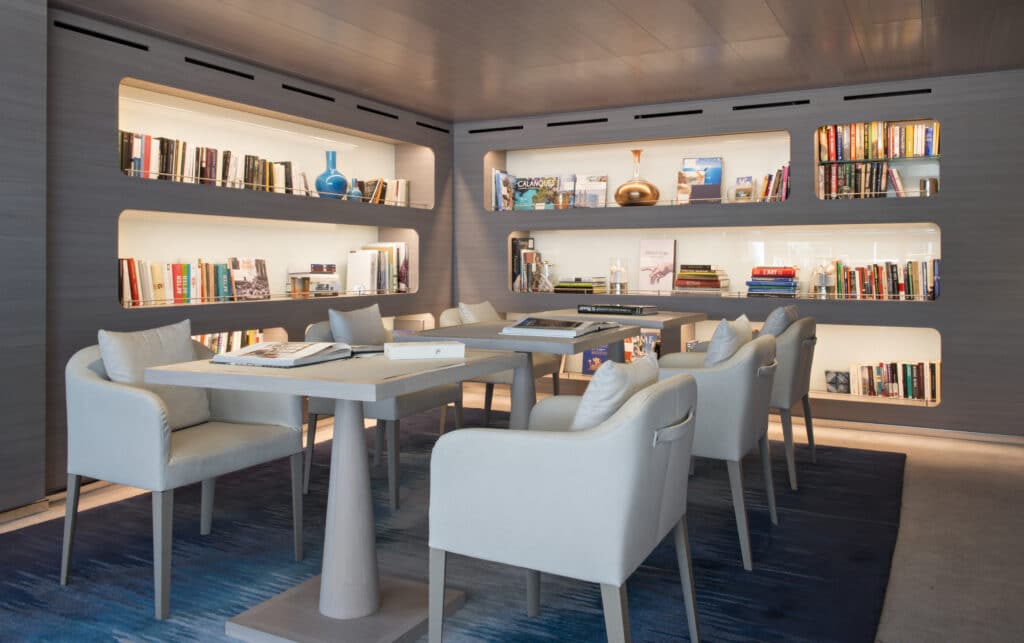 Cruiseschip-Le Lyrial-Ponant Yacht Cruises-Bibliotheek