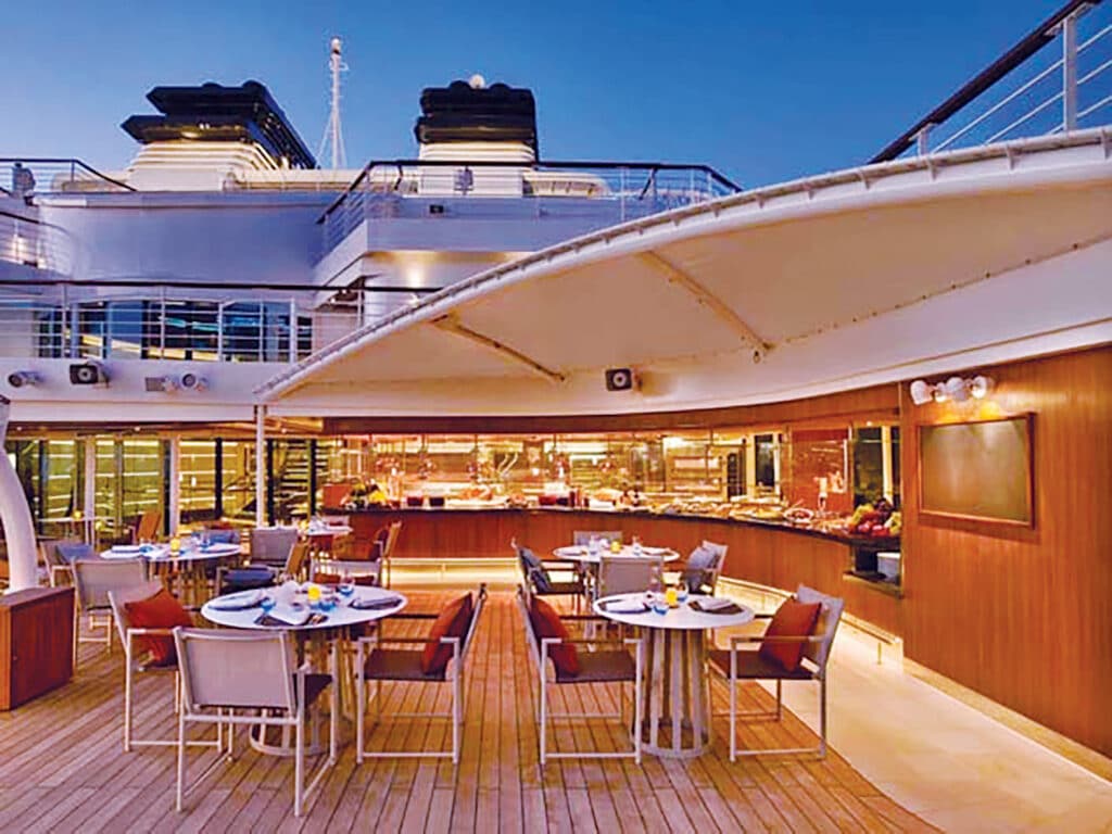 Cruiseschip-Seabourn Ovation-Seabourn-Patio