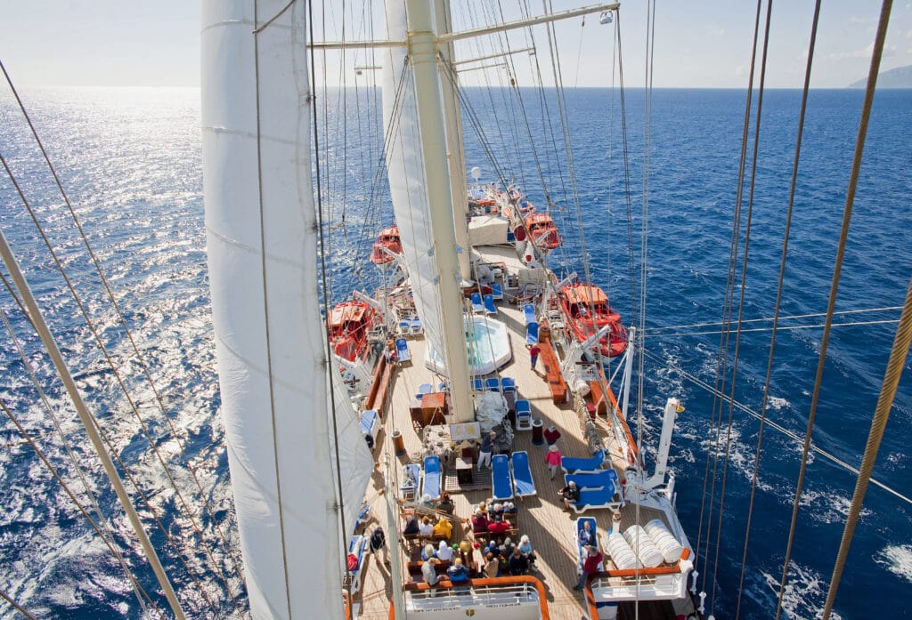 Cruiseschip-Star Clipper-Star Clippers-Deck