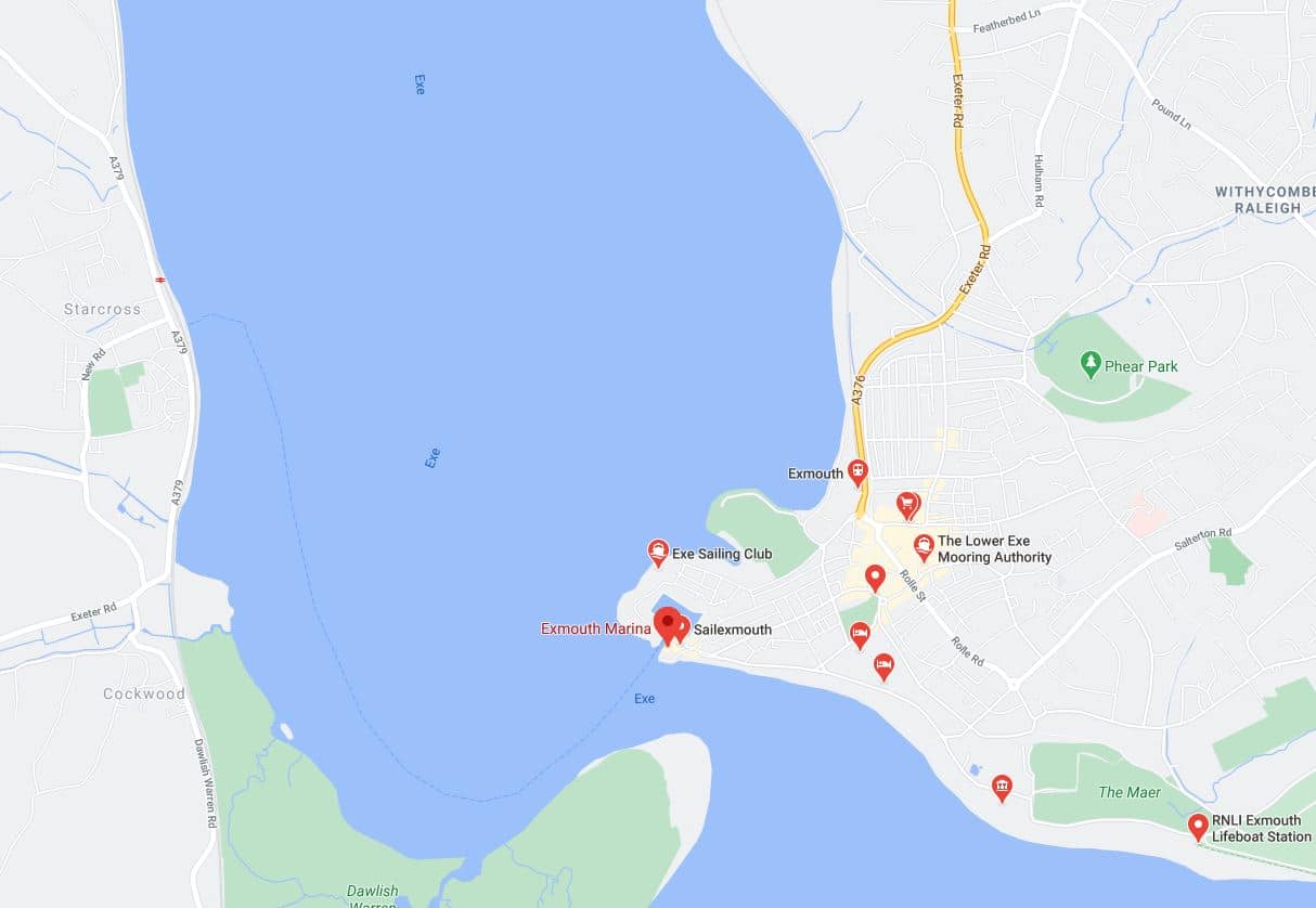 Exmouth Town Map