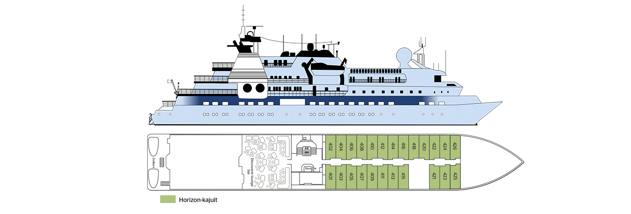 Cruiseschip-CroisiEurope-La Belle des Oceans-Cruise-Dekkenplan-dek 4