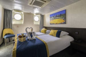 Cruiseschip-CroisiEurope-MS Belle de L'Adriatique-Cruise-Hutcategorie-Hut met patrijspoort (2)