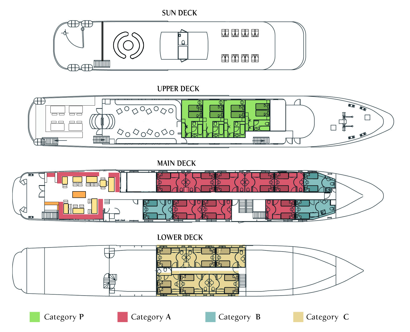 Cruiseschip-Variety Cruises-Harmony G-Cruises-Dekkenplan