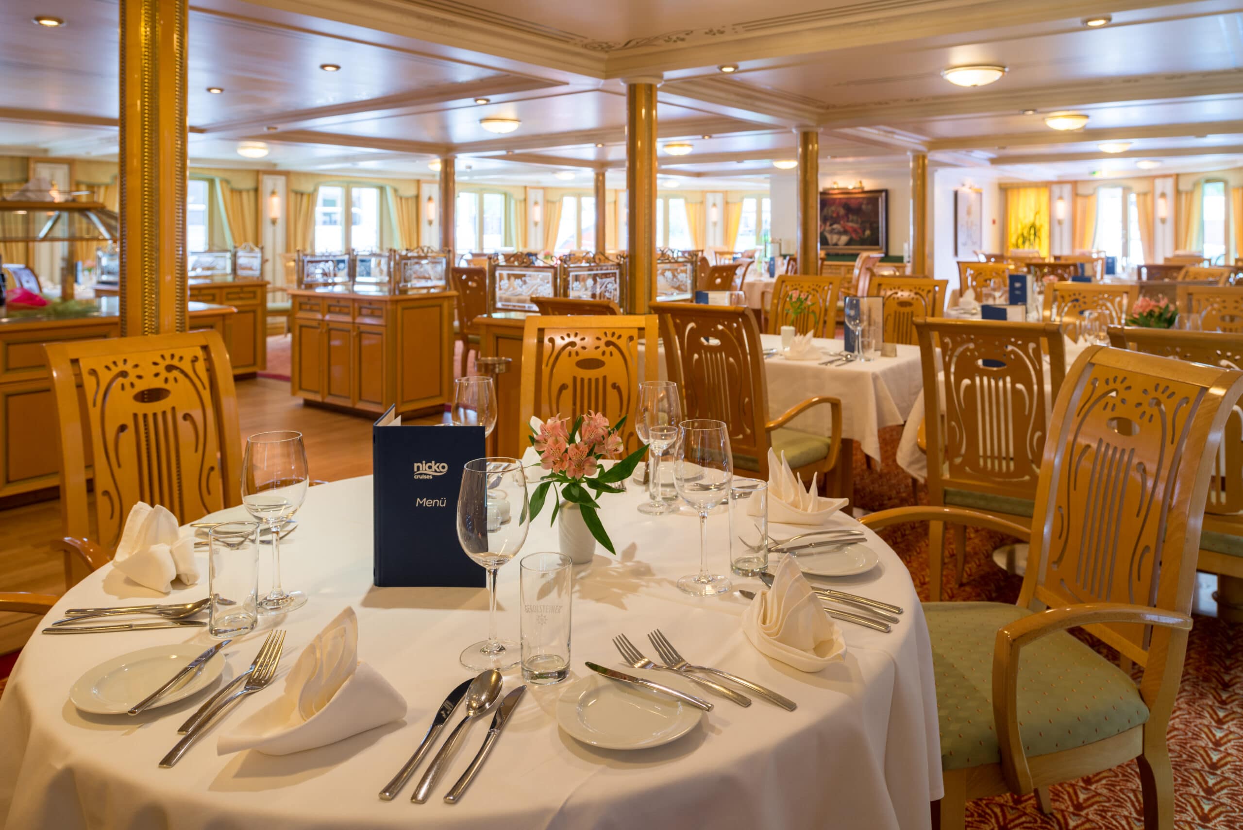Rivierschip-Nicko Cruises-MS Heidelberg-Cruise-Restaurant