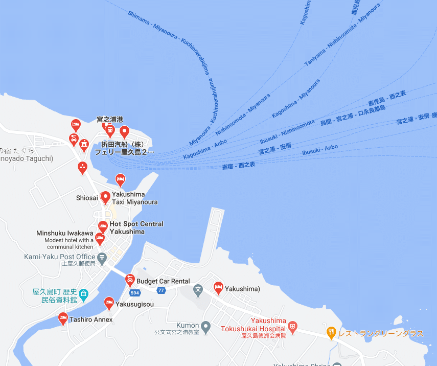 Japan-Yakushima-cruise-haven-map