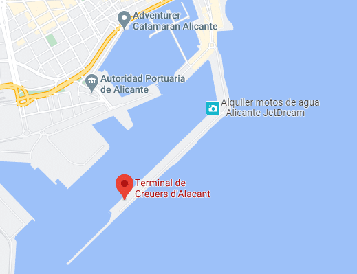 Spanje-Alicante-Cruise-Haven-Map