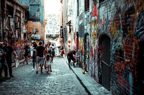 Australië-melbourne-straat-grafitti