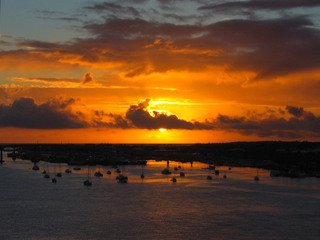 Bahamas-nassau-zee-zonsondergang