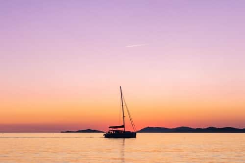 Frankrijk-porquerolles-boot-zonsondergang-zee