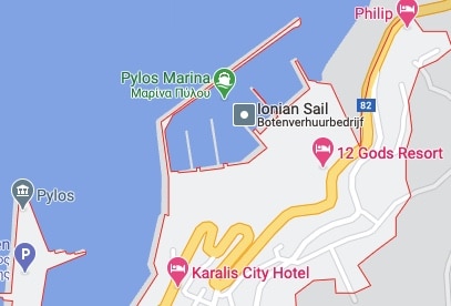 Griekenland-pylos-cruise-haven-map