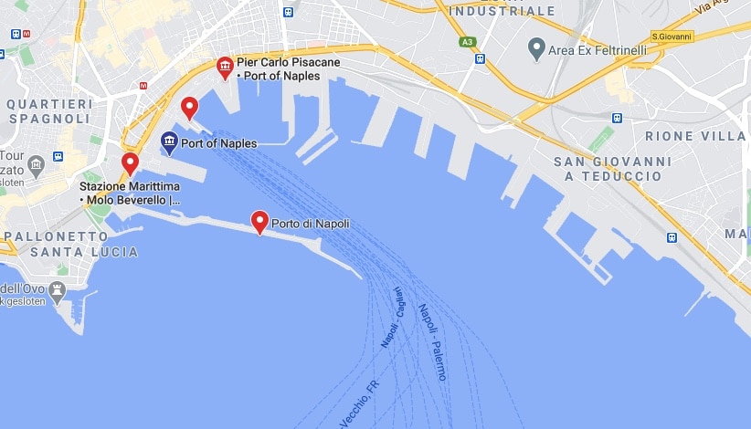 Italië-napels-cruise-haven-map