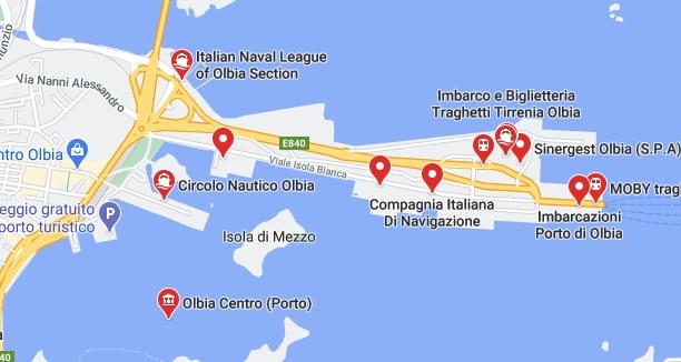 Italië-olbia-cruise-haven-map