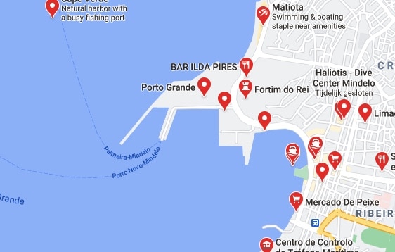 Kaapverdië-mindelo-cruise-haven-map