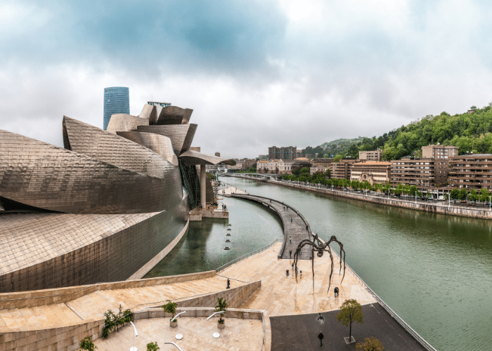 Spanje-Bilbao-cruise-haven-map-Guggenheim museum