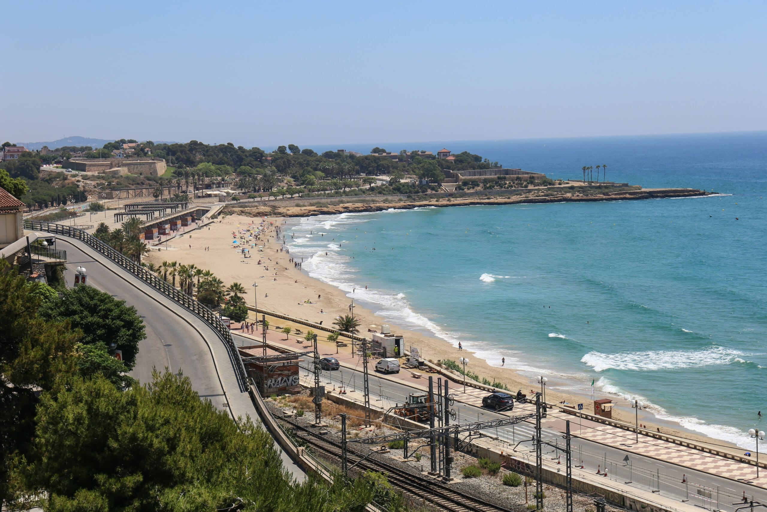 Spanje-Tarragona-strand-zee-uitzicht