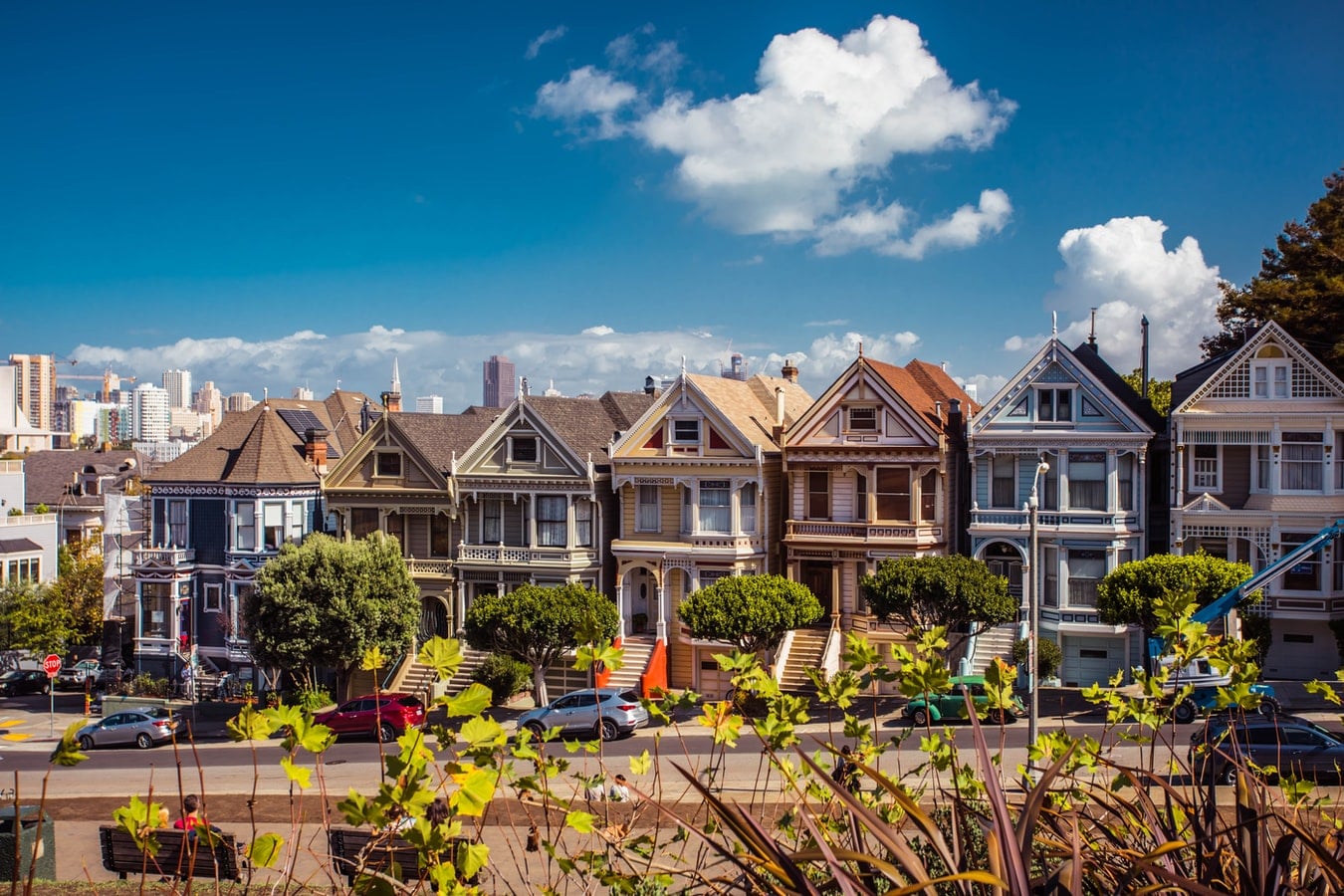Verenigde-Staten-San-Francisco-architectuur-huizen-straat