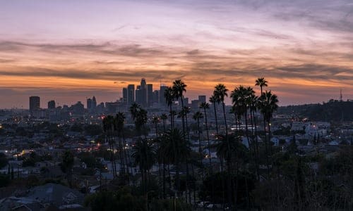 Verenigde-Staten-los-angeles-stad-zonsondergang-uitzicht