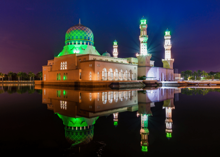 Maleisië-Kota Kinabalu-cruise-haven-moskee