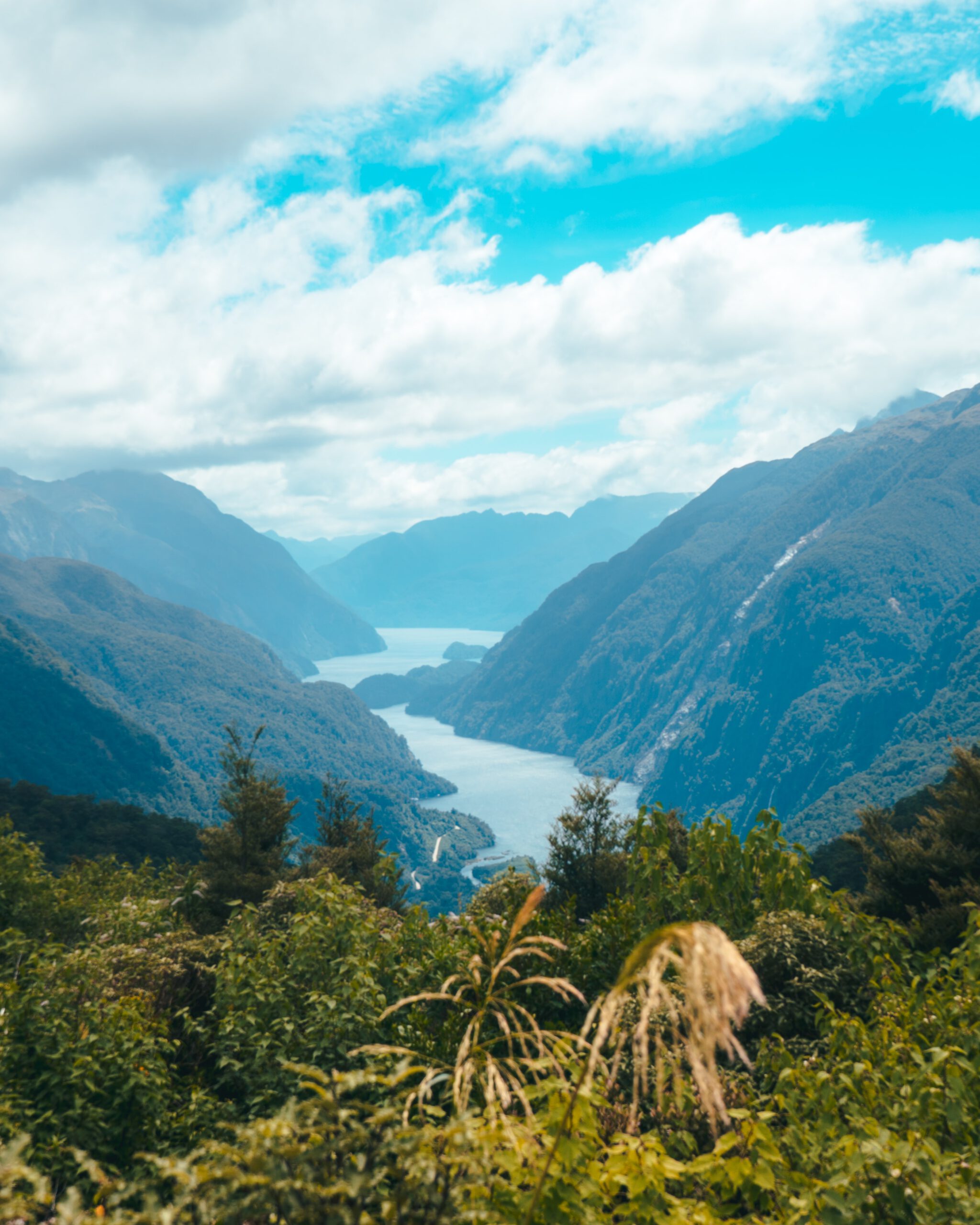 Nieuw-Zeeland-Doubtful Sound-view-landschap-natuur-bergen-water