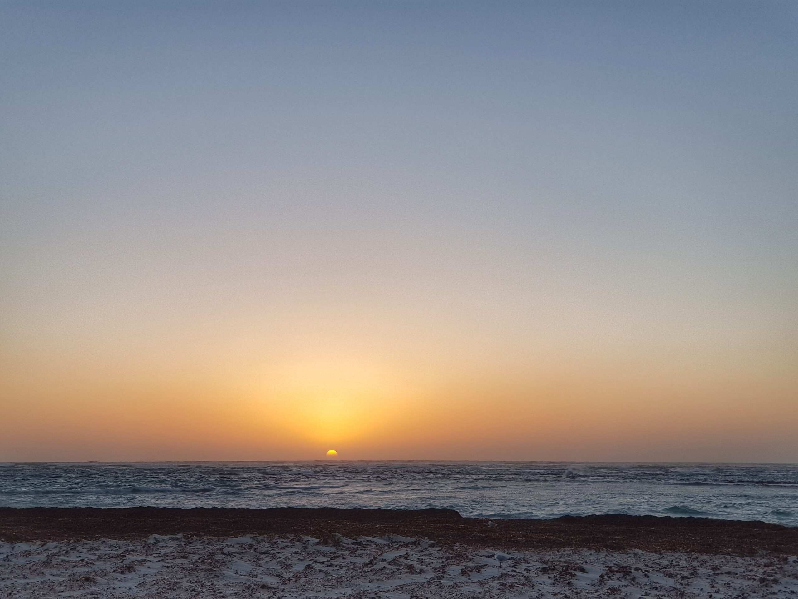 australie-Geraldton-zee-zonsondergang-strand