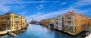 Italië-Venetië-Kanaal-Gondel
