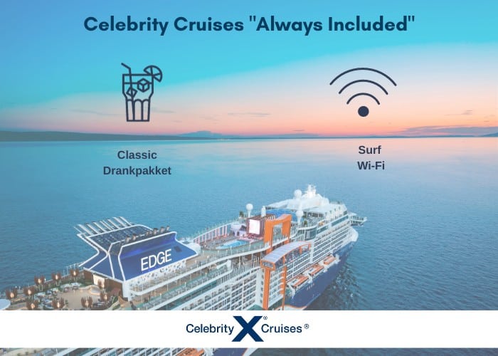 Drankpakket Celebrity Cruises Always Included