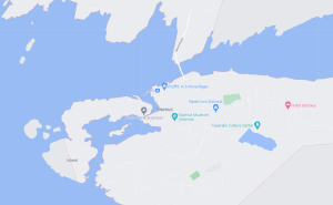 Groenland-Sisimiut-cruise-haven-map