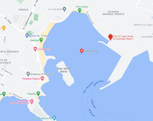Kaapverdie-Praia-cruise-haven-map