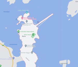 Noorwegen-Reine-cruise-haven-map