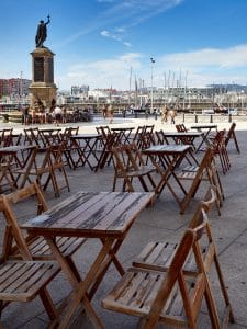 Spanje-Gijon-terras