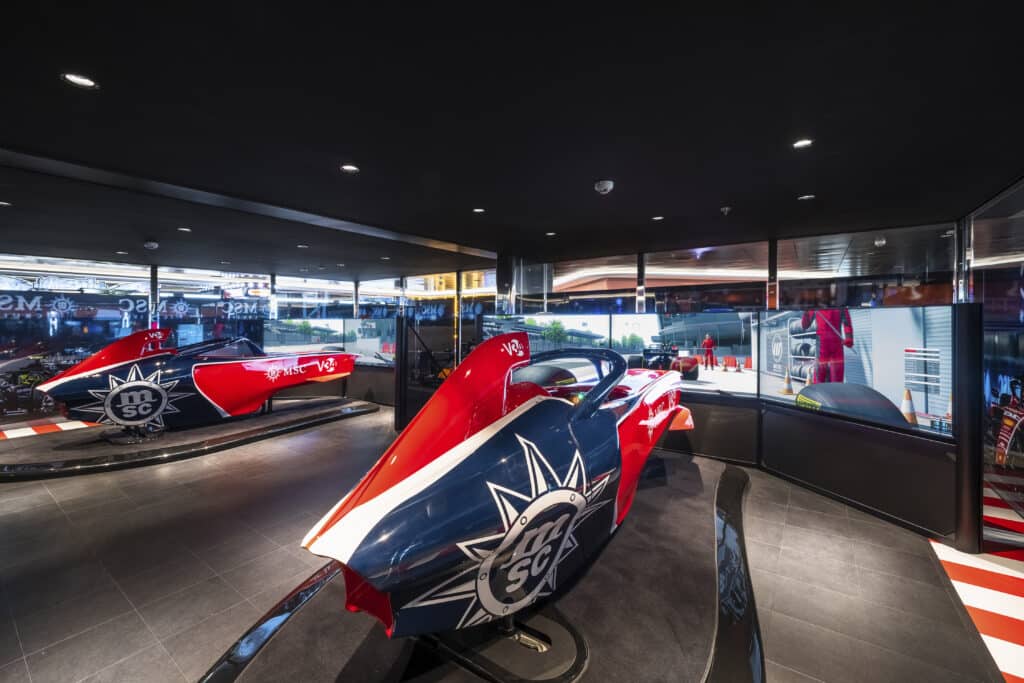 Msc Racing Sim MSC Euribia nu ook in VR/360º - Captain Cruise