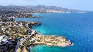 Kreta Aghios Nikolaos uitzicht eiland