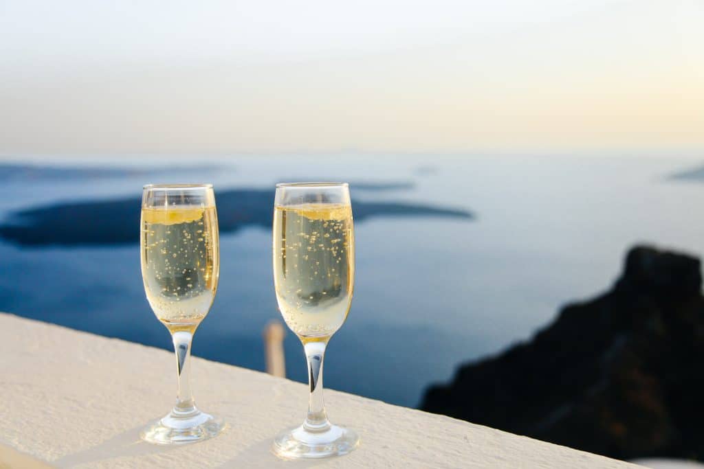 Huwelijksreis cruisereis - cruise - champagne