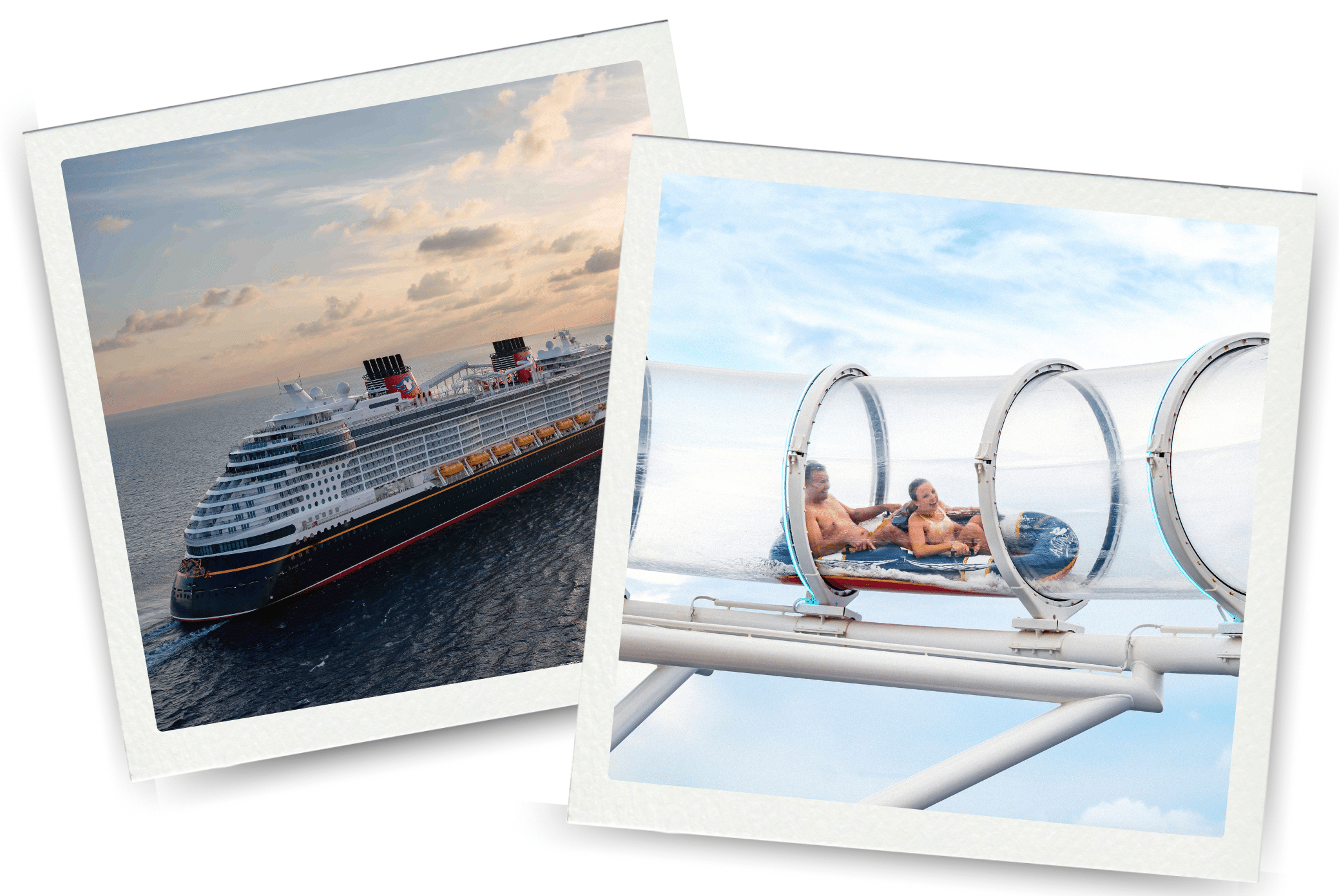 Disney Cruise Line - AquaMouse - Cruiseschip - Zonsondergang - Activiteit - Waterglijbaan