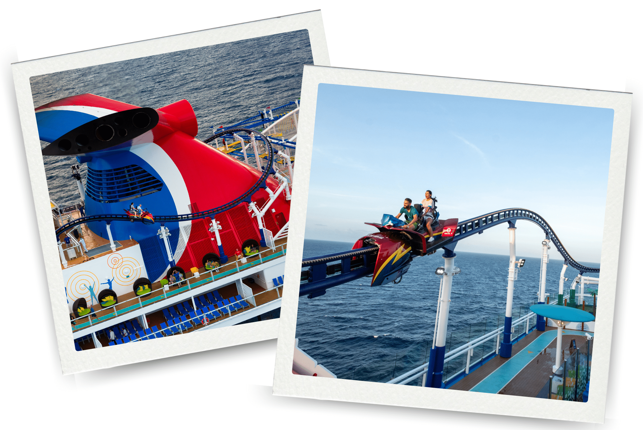 Bolt - achtbaan op zee - Carnival Cruise Line - Mardi Grass - activiteiten aan boord