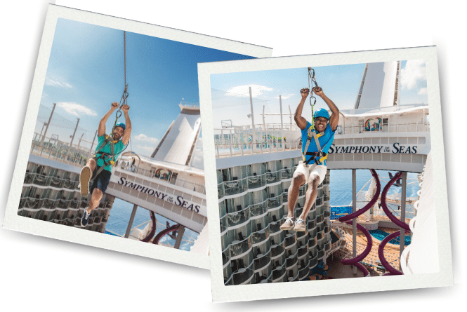 Royal Caribbean Cruise Line - Zipline - aan boord - activiteit