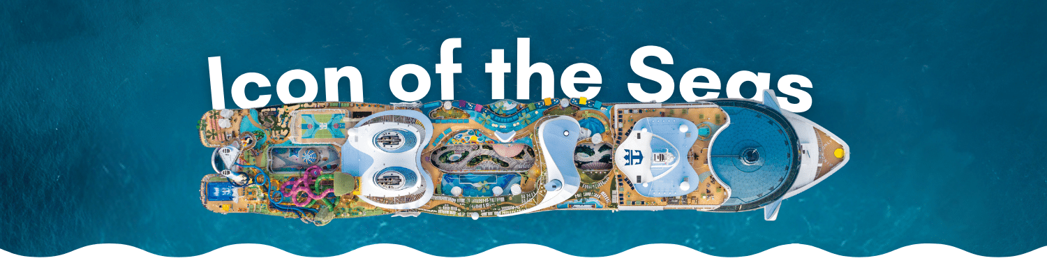 Icon of the Seas bovenaanzicht - nieuw cruiseschip