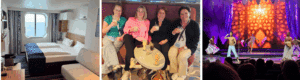 Reisverslag, balkonhut, groepsfoto, theater show