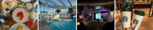 AIDAperla, ontbijt, Starbucks, Four elements, zwembad, klimpark, presentatie
